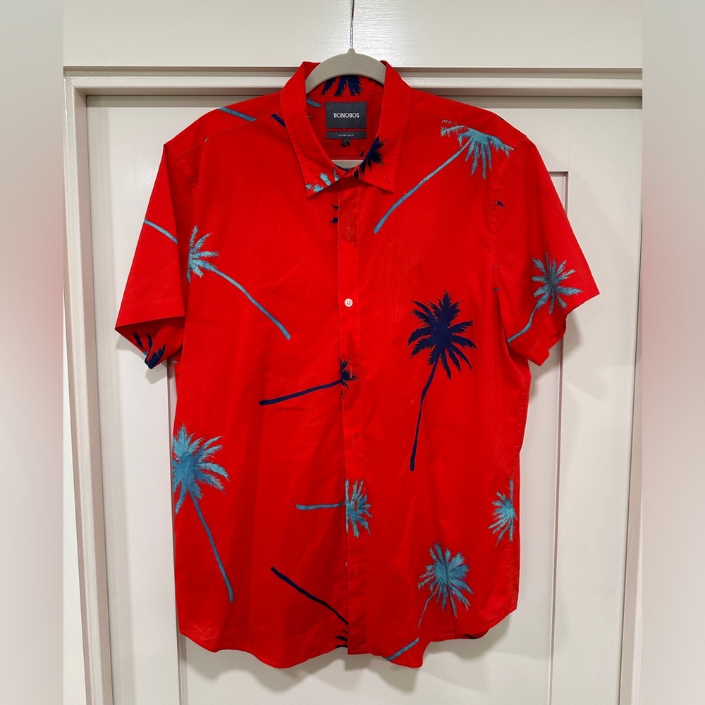 Bonobos Riviera Short Sleeve Button Down - Tailored Slim Fit